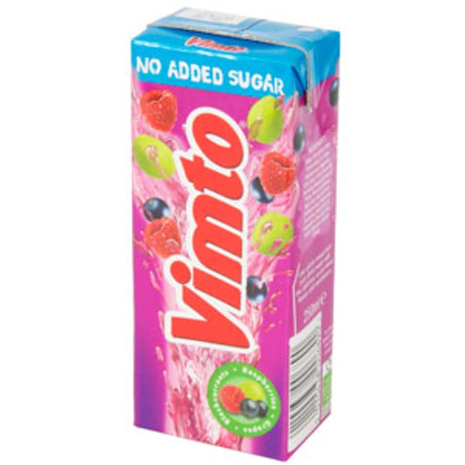 Vimto: No Added Sugar (27 x 250ml Cartons) 