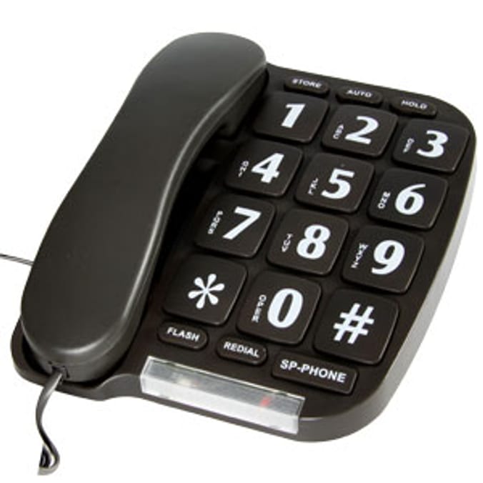 Phone Tech Giant Button Telephone Home Bargains