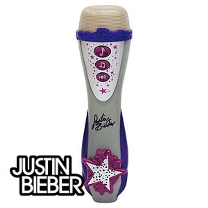 Justin Bieber Singing Microphone Home Bargains