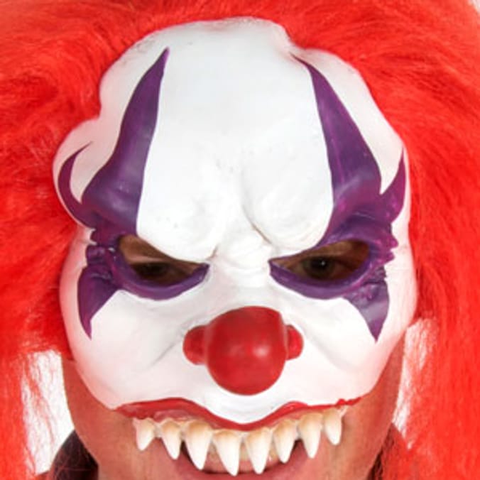 Halloween Adult Head Toppers Scary Clown Home Bargains