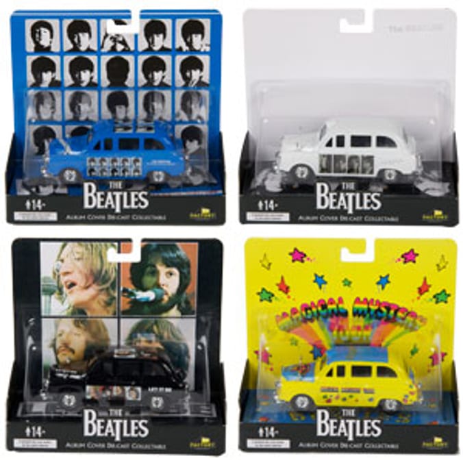 Beatles Album Cover Die-cast Taxis: Set of 4 | Home Bargains