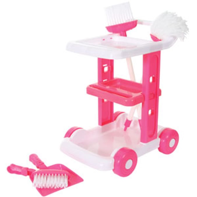 Pretty & Pink: Toy Cleaning Trolley Set