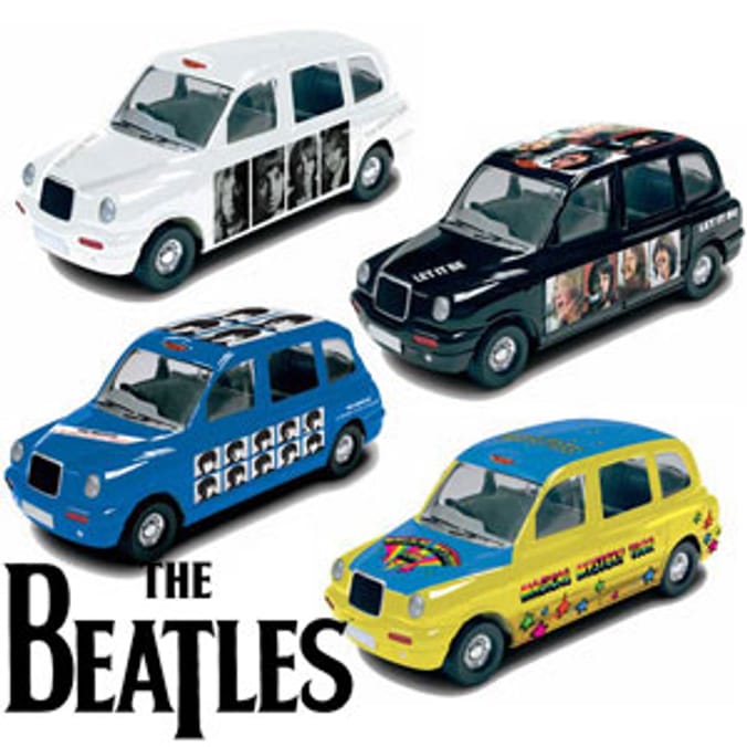 Beatles Album Cover Die-cast Taxis: Set of 4 | Home Bargains