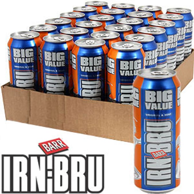 IrnBru Sugar Free (Case 24 X 500ml Cans) Home Bargains