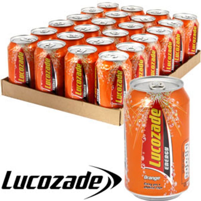 Lucozade Orange (24 x 330ml Cans) Home Bargains