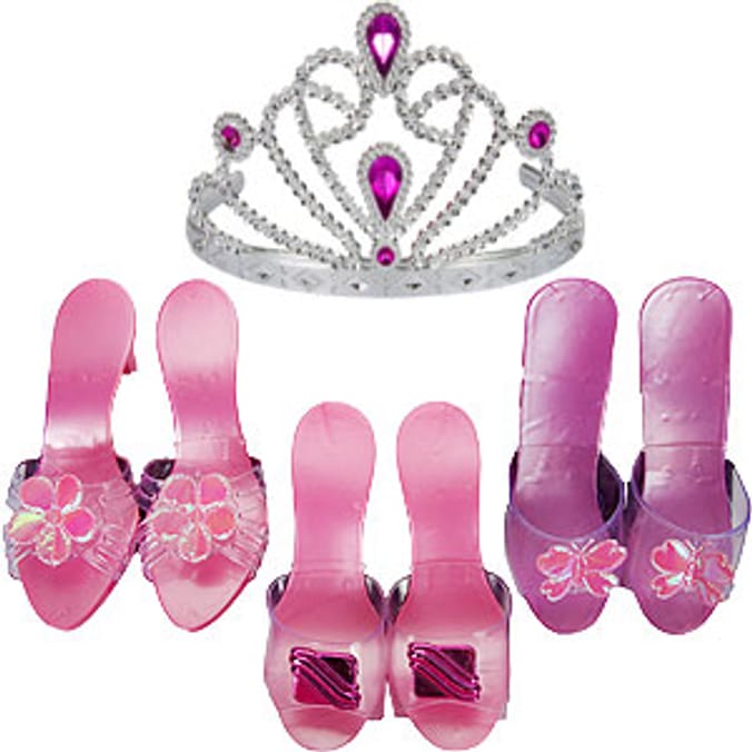 Dress up shoes sale and tiara set