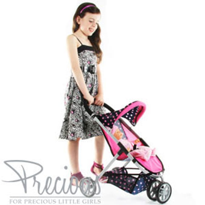 Precious Three Wheel Deluxe Pram, prams Home Bargains