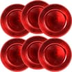 Christmas Charger Plates: Set of 6 (Red) 