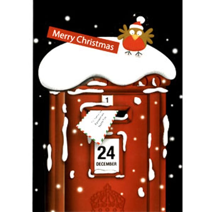 NSPCC Handcrafted Christmas Cards Postbox Home Bargains