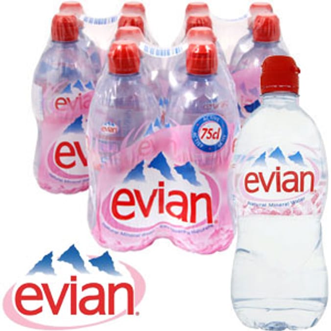 Evian Water (Case of 12 x 750ml) Home Bargains
