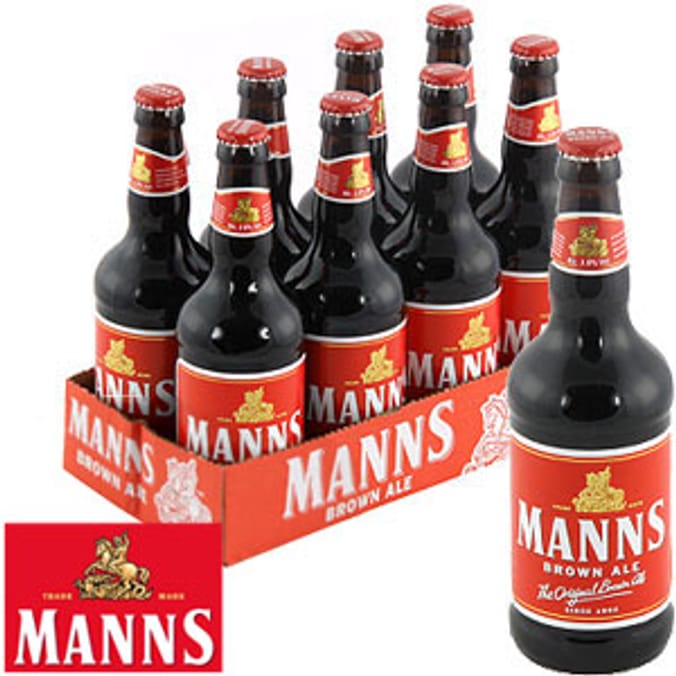 Manns Brown Ale (Case of 8 x 500ml Bottles) beer bitter Home Bargains