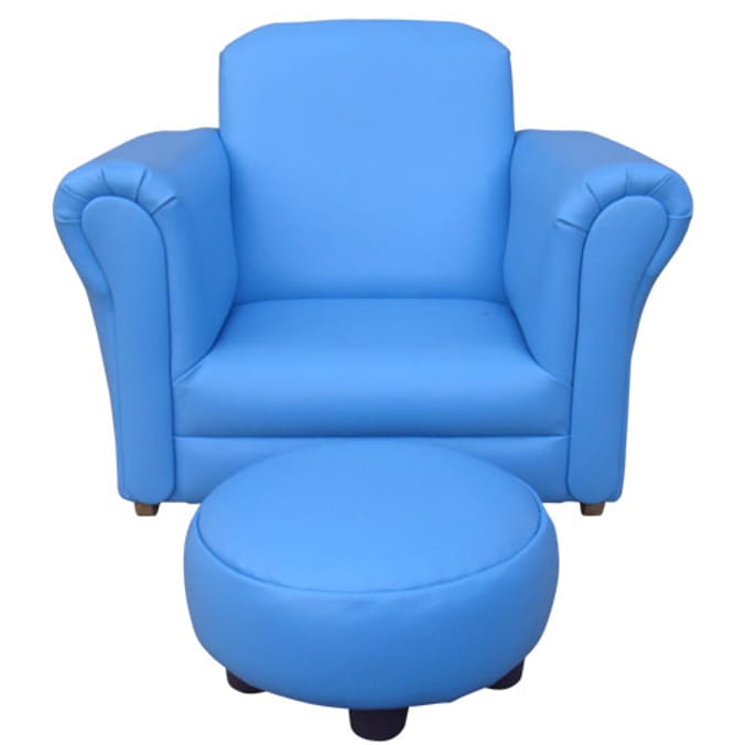 Childrens leather online chair