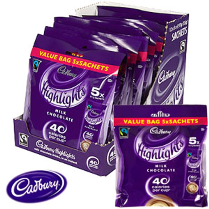 Cadbury Highlights Milk Chocolate (Case of 60 Sachets) Home Bargains