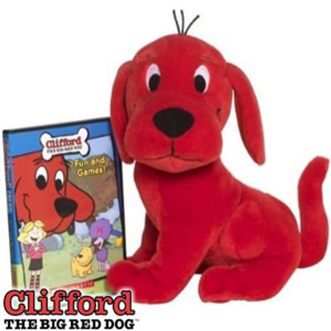 Clifford the big red dog teddy best sale