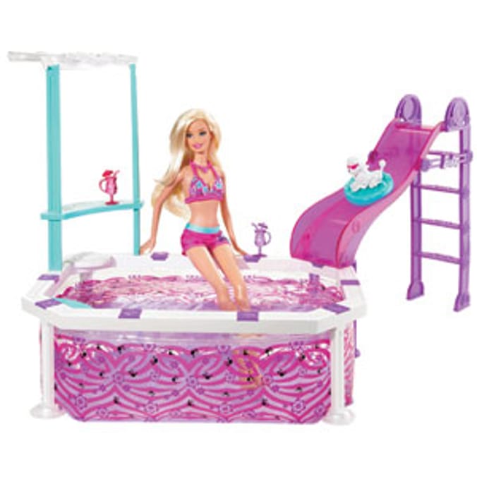 Barbie pool online toys