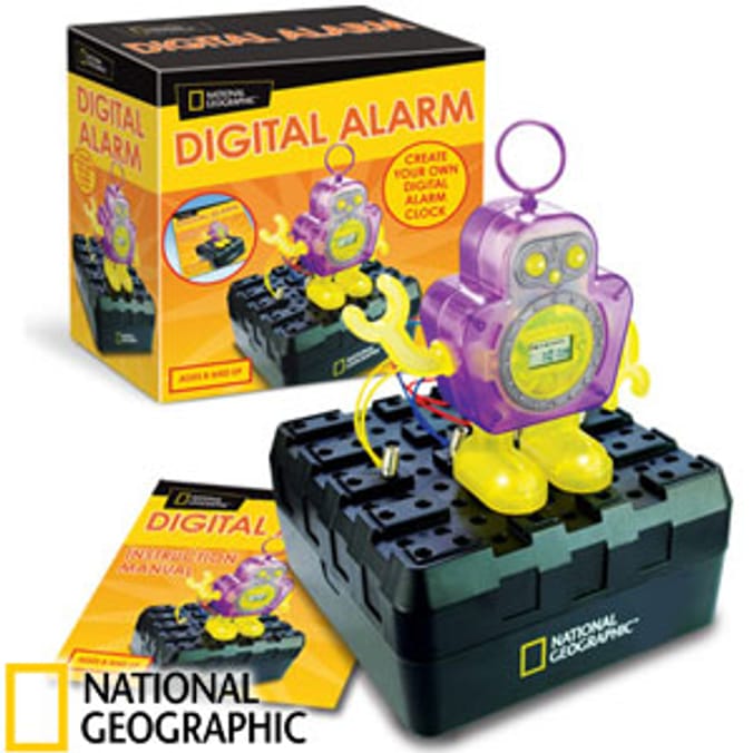 National Geographic Digital Alarm Clock Building Kit Home Bargains