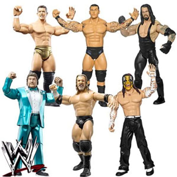 WWE Adrenaline 6 Wrestling Figures Set Home Bargains