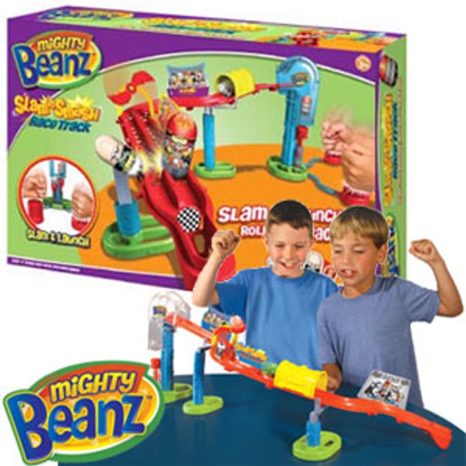 Mighty beanz slam store and smash race track