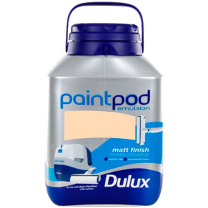 Dulux PaintPod Emulsion Matt Soft Peach 5L Home Bargains
