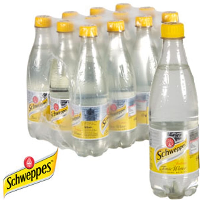 Schweppes 500ml Tonic Water (Case of 12 Bottles) Home Bargains
