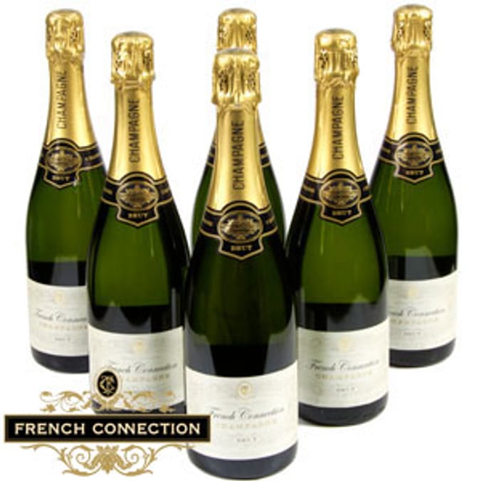 French Connection Champagne Brut (Case of 6 x 750ml) Home Bargains