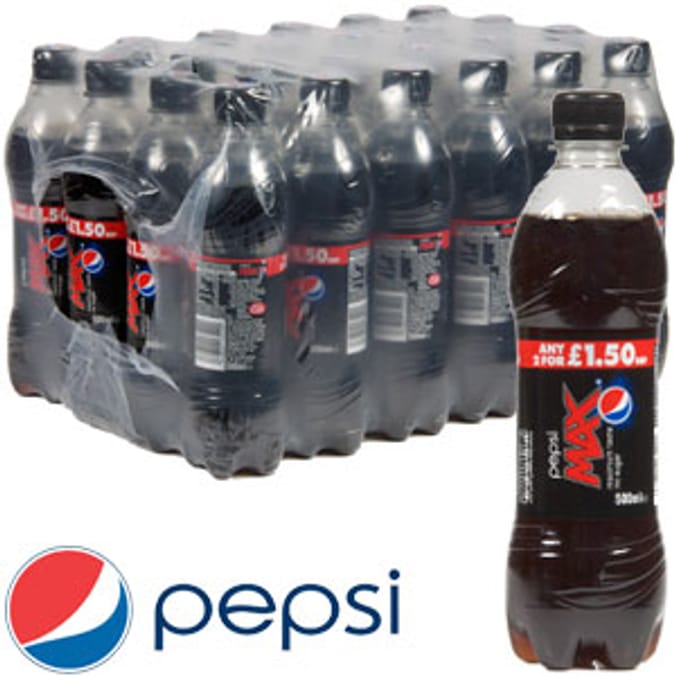 Pepsi Max (24 x 500ml Bottles) coke Home Bargains