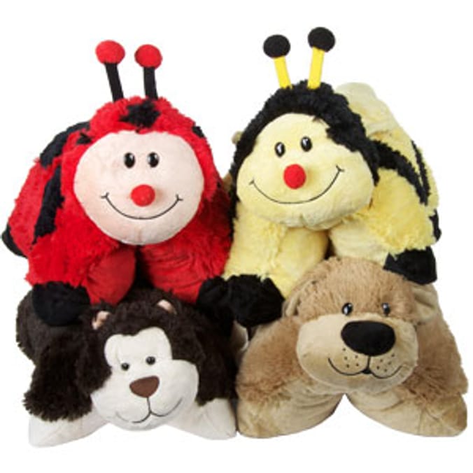 Snuggz Cat, Dog, Bumble Bee & Ladybird (Case of 12) pillow pets pillow