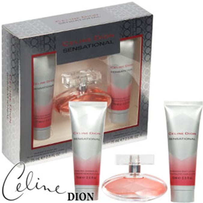 Celine dion sensational discount perfume gift set