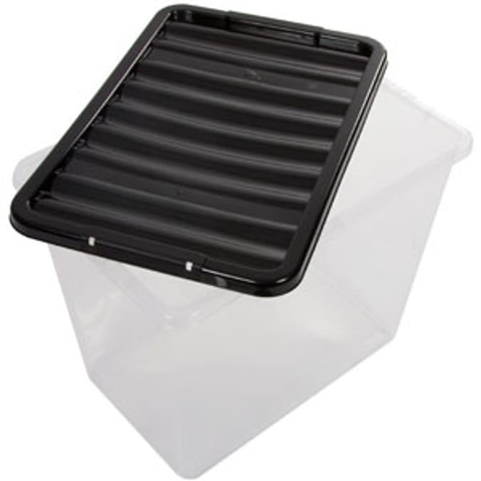 X 32 Litre Clear Plastic Underbed Storage Boxes Home, 51% OFF