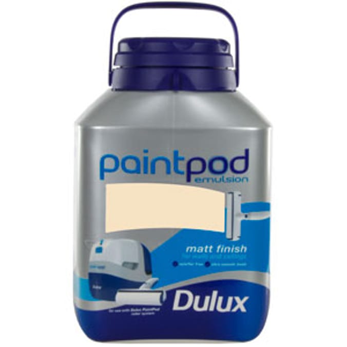Dulux PaintPod Emulsion Matt Barley White 5L Home Bargains