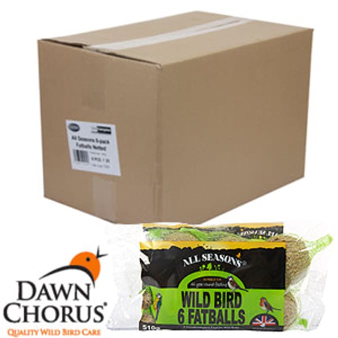 Dawn Chorus Wild Bird Fatballs 6pk (Case of 20), bird food Home Bargains