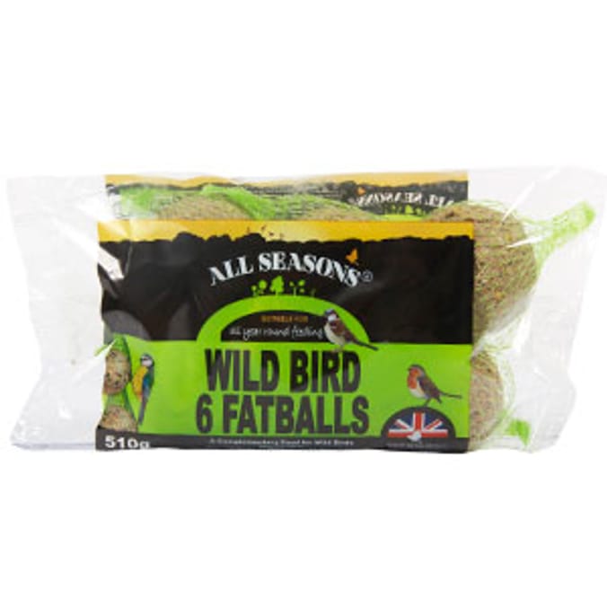 Dawn Chorus Wild Bird Fatballs 6pk (Case of 20), bird food Home Bargains