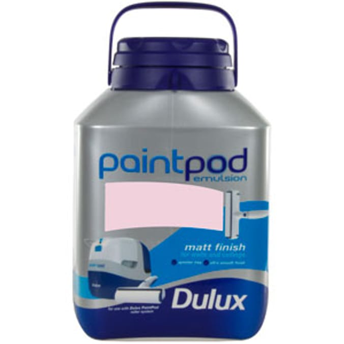 Dulux PaintPod Emulsion Matt Pretty Pink 5L Home Bargains