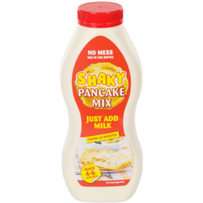 Shaky Pancake Mix (Case of 14 Bottles) Home Bargains