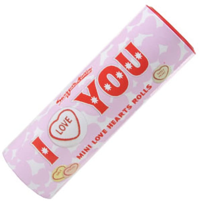 Love Hearts Large Tube (Case of 8) Home Bargains