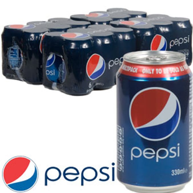 Pepsi (4 x 6 330ml Multipack Cans) coke Home Bargains