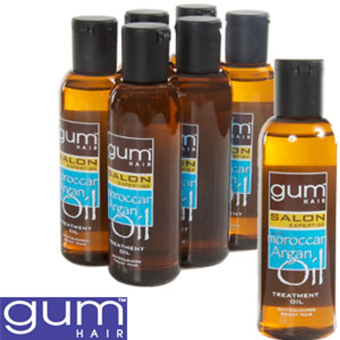 Gum Hair Moroccan Argan Treatment Oil (6 x 100ml), hair treatments