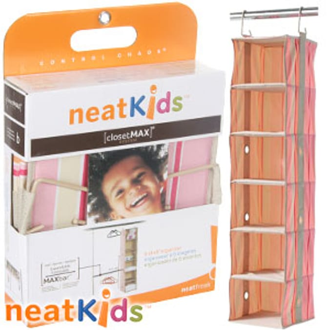 Neatkids Closet Max 6 Shelf Organiser Home Bargains