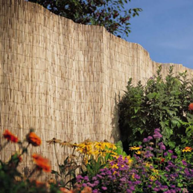 Garden Reed Fencing 1 x 4M, garden fence Home Bargains