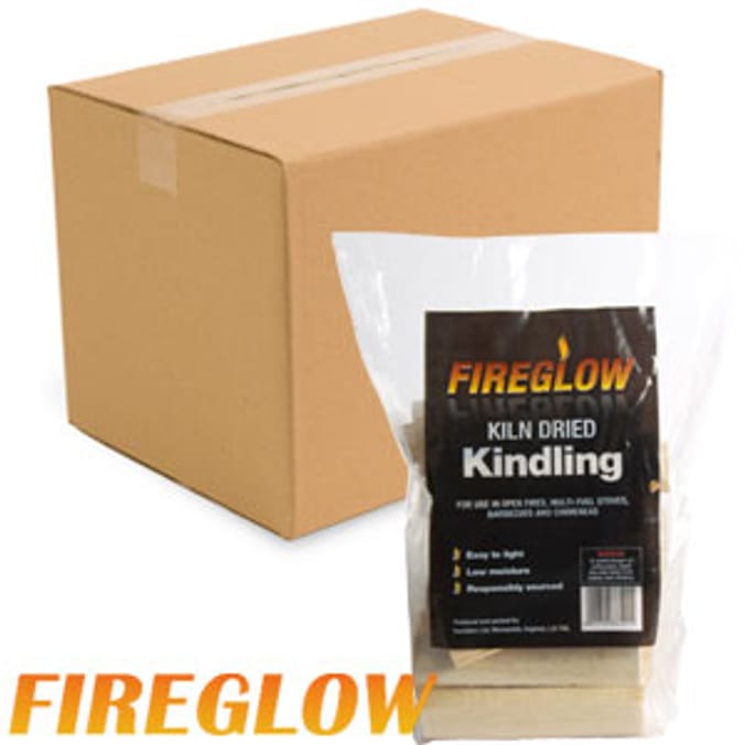 Fireglow Kiln Dried Kindling 14kg (Case of 14 Bags) Home Bargains