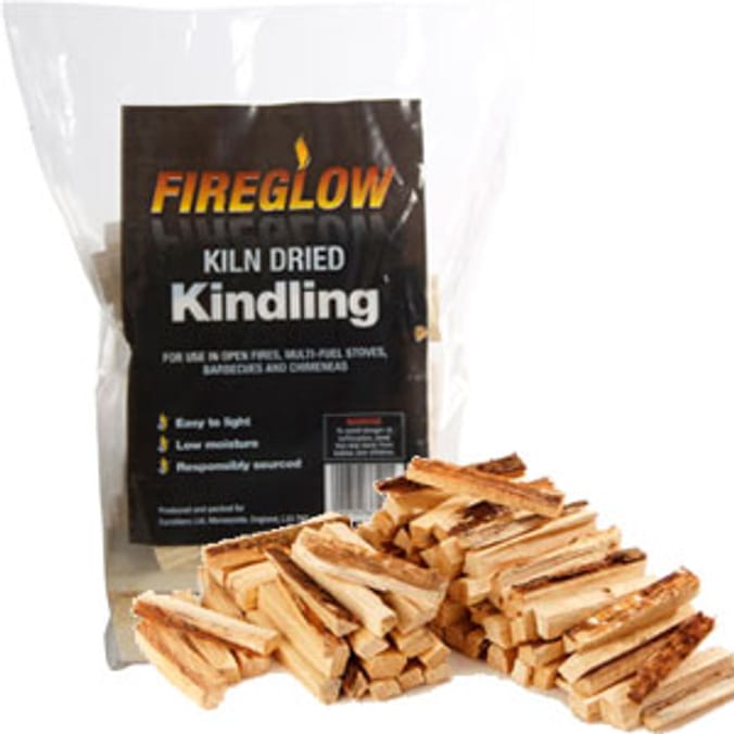 Fireglow Kiln Dried Kindling 14kg (Case of 14 Bags) Home Bargains