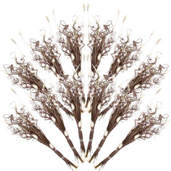 Artificial Cream Sola Bud Bouquet (Case of 12) flowers, artificial