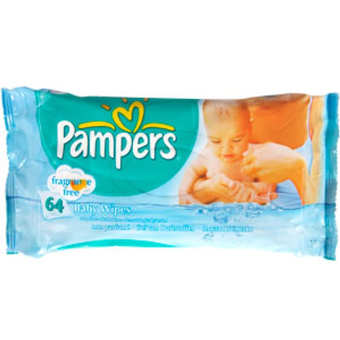 Pampers Fragrance Free Baby Wipes (Case of 12) Home Bargains