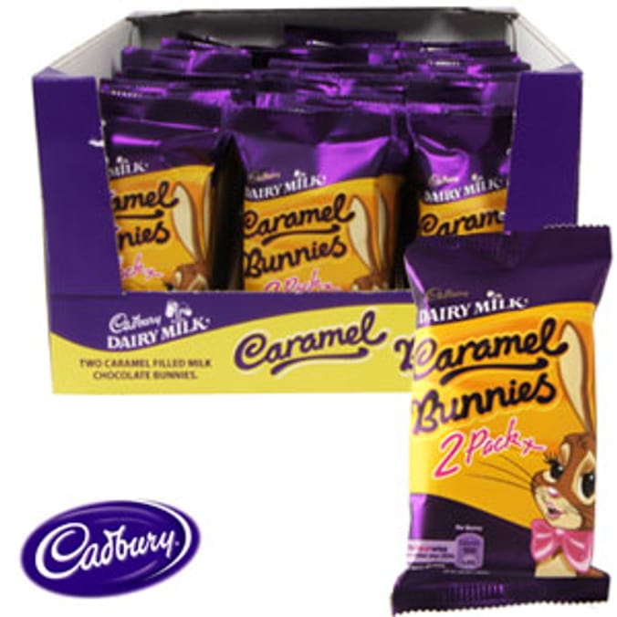 Cadbury Caramel Bunnies (Case of 48 x 2 Pack)