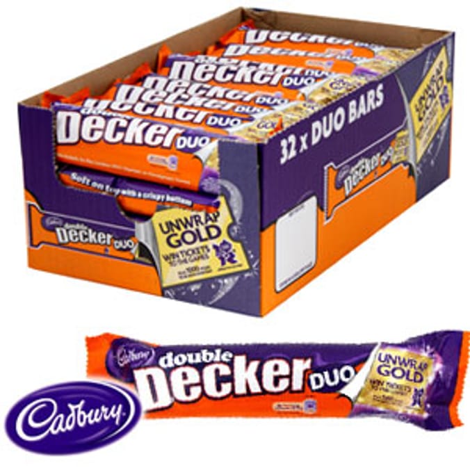 Cadbury Double Decker Duo (Case of 32 Bars) Home Bargains