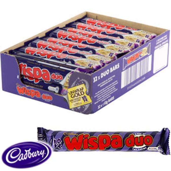 Cadbury Wispa Duo (Case of 32 Bars) chocolate | Home Bargains