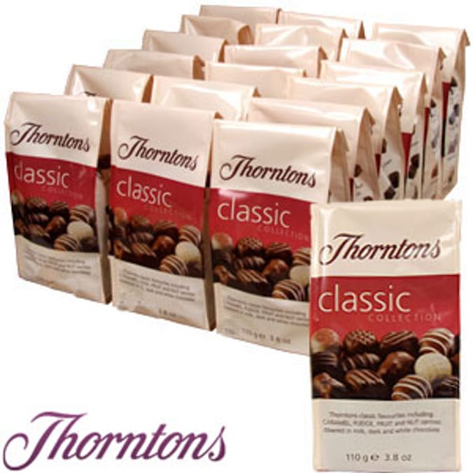 Thorntons Classic Collection (Case of 18 x 110g), chocolate Home Bargains