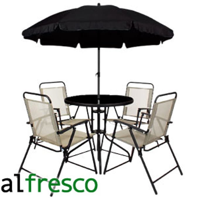 Delano 5 seater discount patio set home bargains