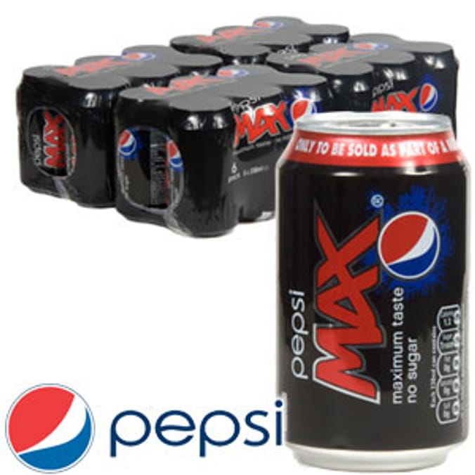 Pepsi Max (4 x 6 330ml Multipack Cans) coke Home Bargains