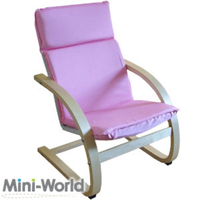 Mini World Sally Jnr Rocking Chair Pink chairs Home Bargains